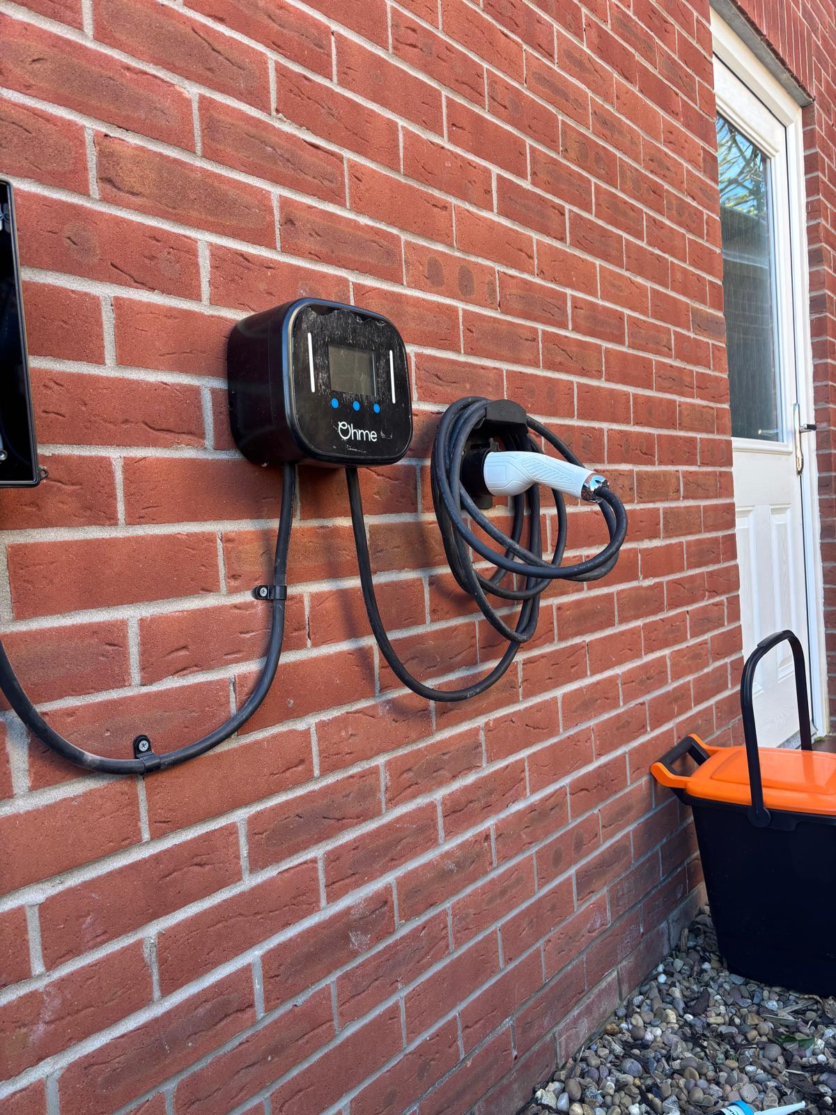 Ohme home EV charger installed by RJ Hill Electrical