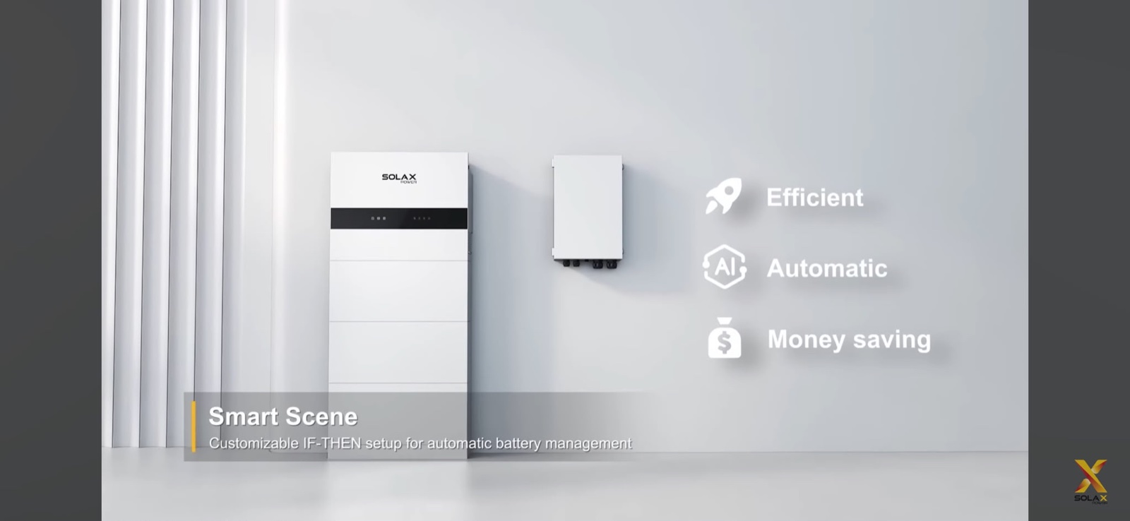SolaX Smart Scene — customisable IF-THEN setup for automatic battery management